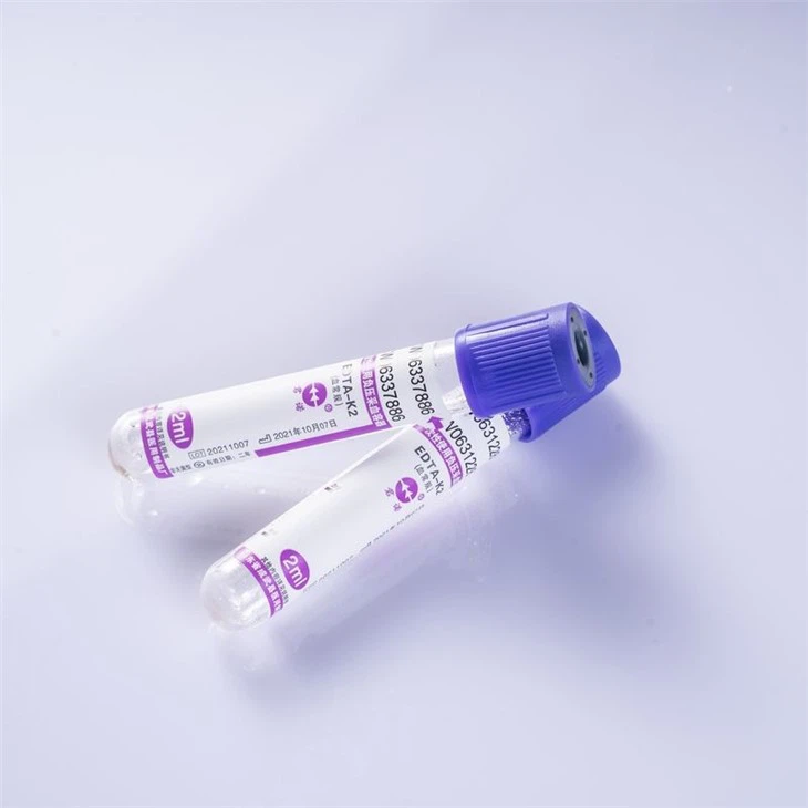 Disposable Serum Blood Collection Tube Purple EDTA K2 K3 Tube
