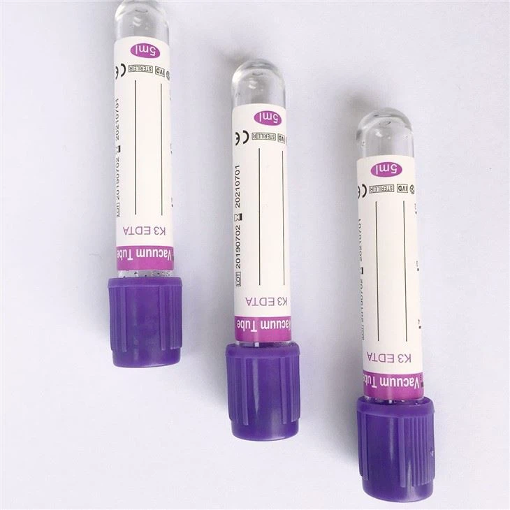 EDTA K2 K3 Blood Sample Collection Tubes