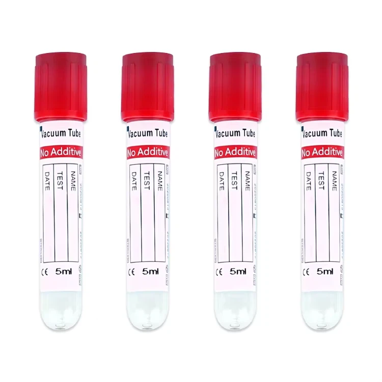 Fast, Reliable, And Innovative Plain Tube With Red Cap Disposable Glass Or Plastic Vacuum Blood Specimen Collection Tube