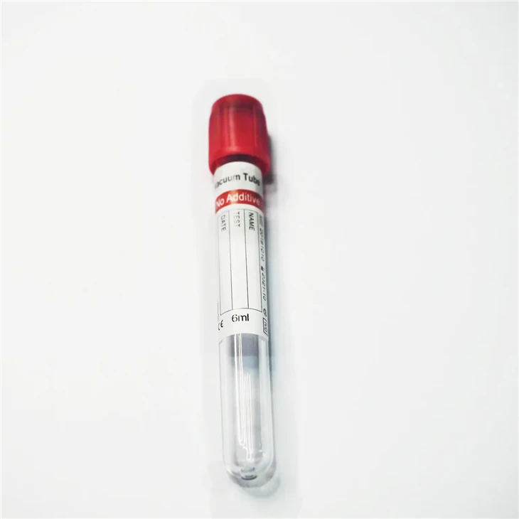 No Activator Red Cap Disposable Vacuum Blood Collection Tube