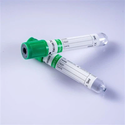 Vihreä Top Heparin Tube